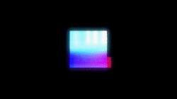 Neon Glitch Shapes - Digi Square